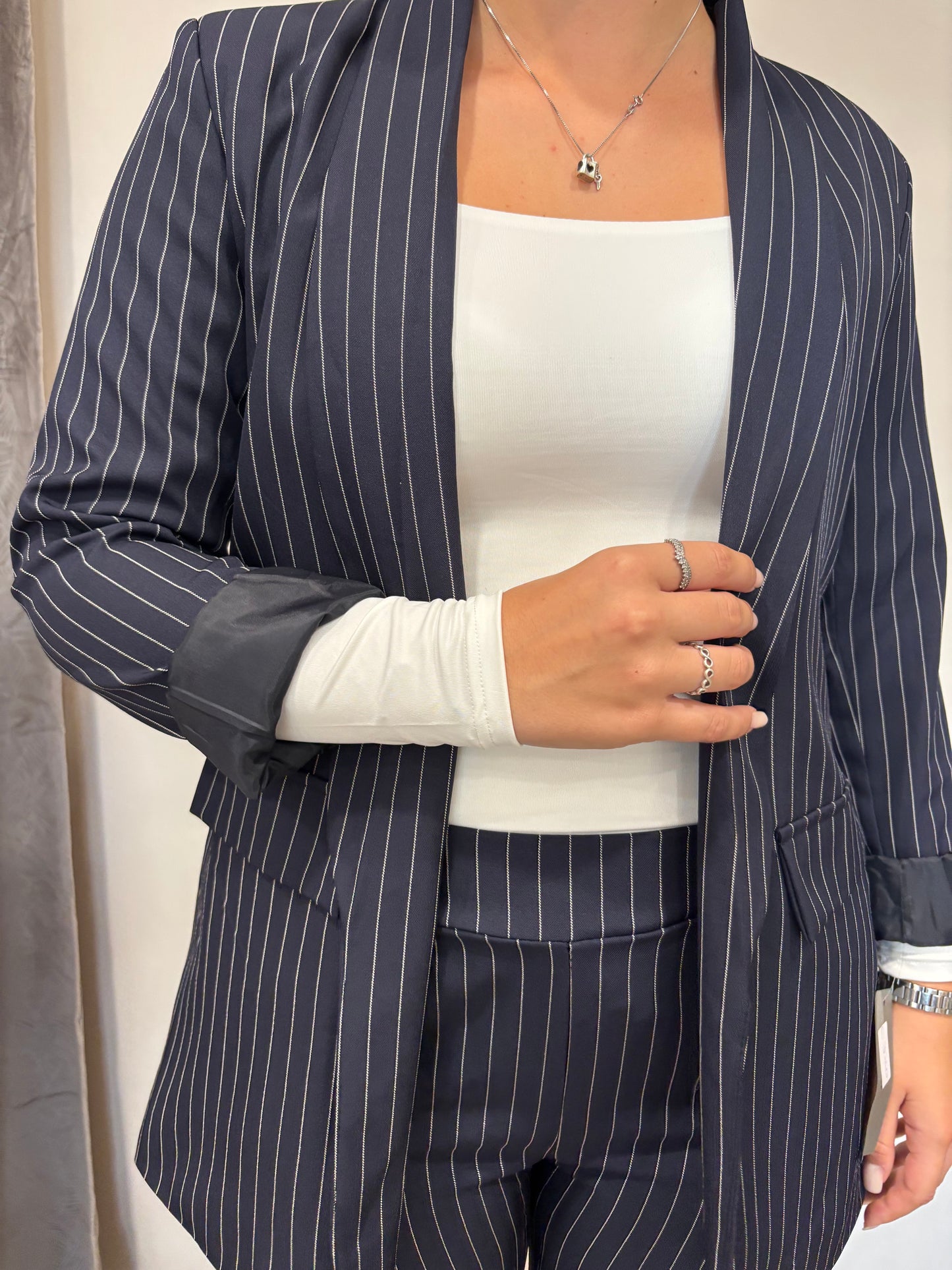 Coordinato Kelly gessato