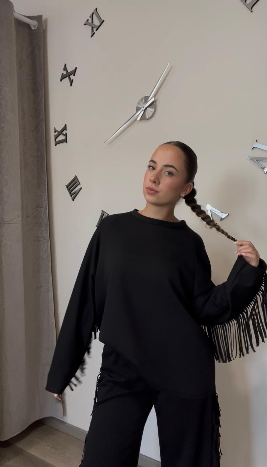 Coordinato tuta frange