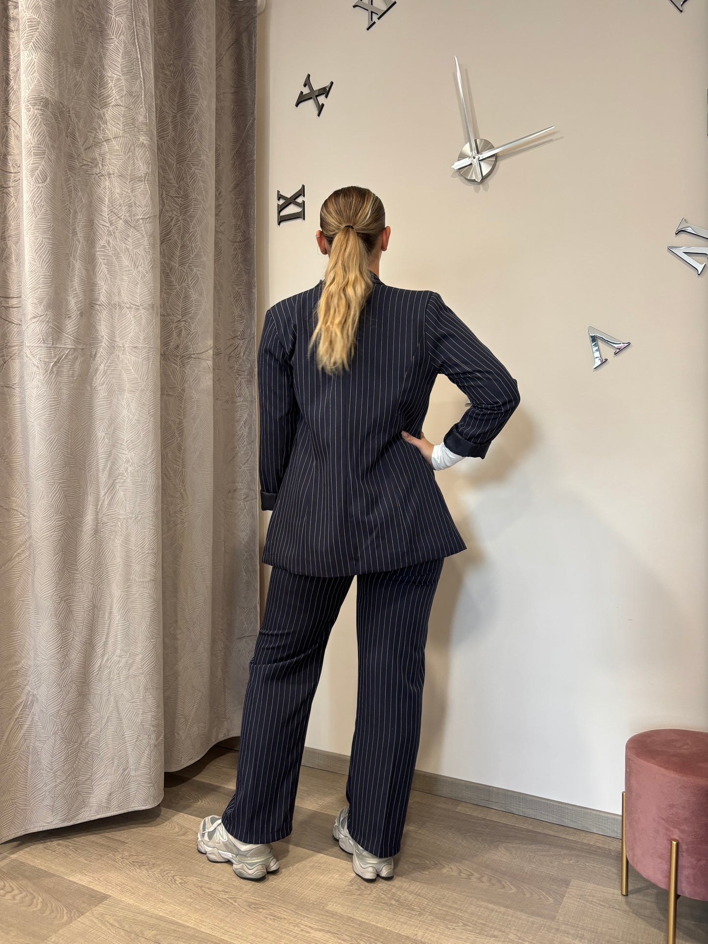 Coordinato Kelly gessato