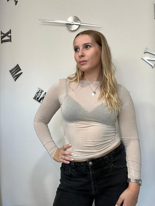 Maglia cashmere girocollo