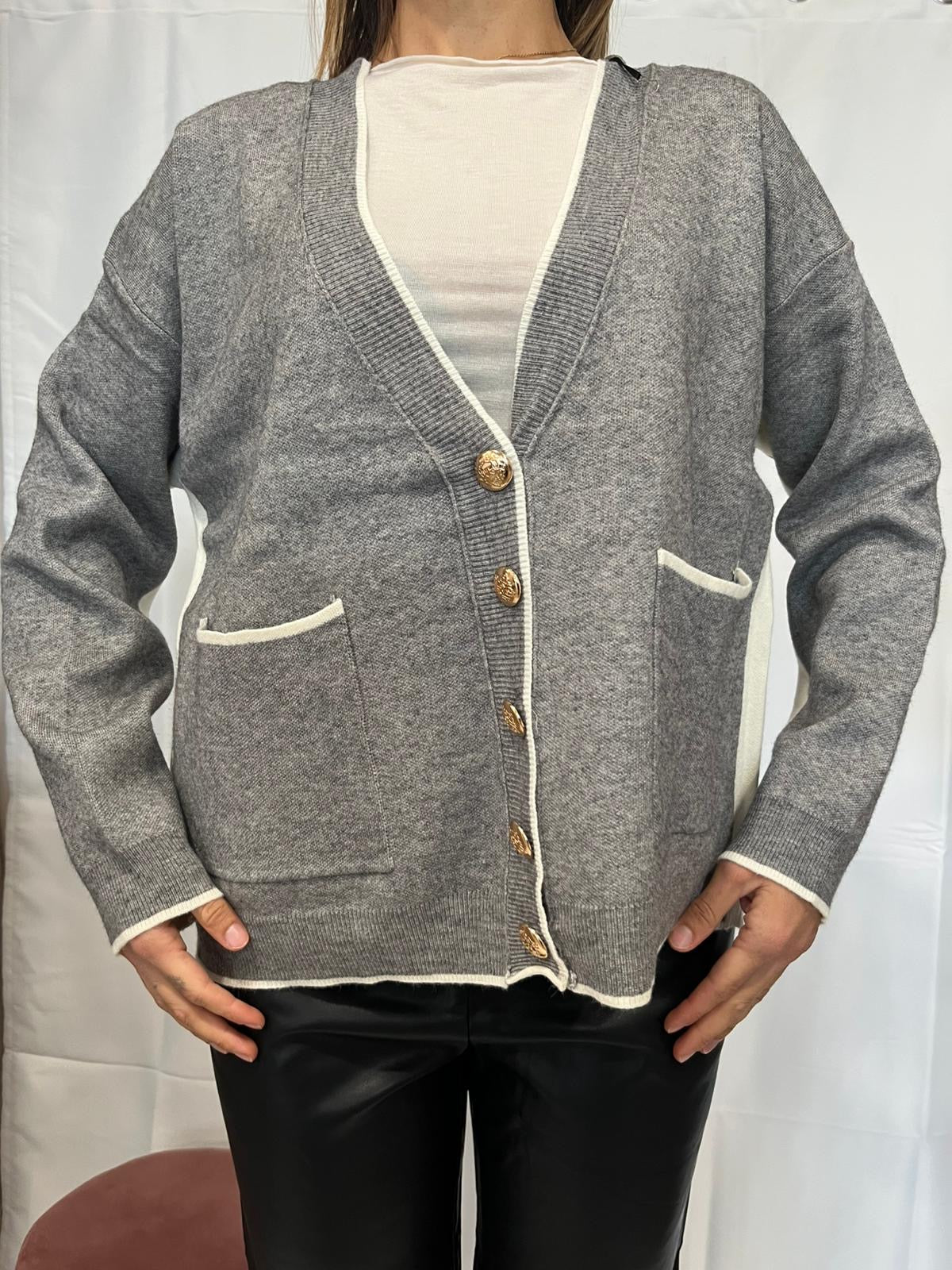 Cardigan con bottoni