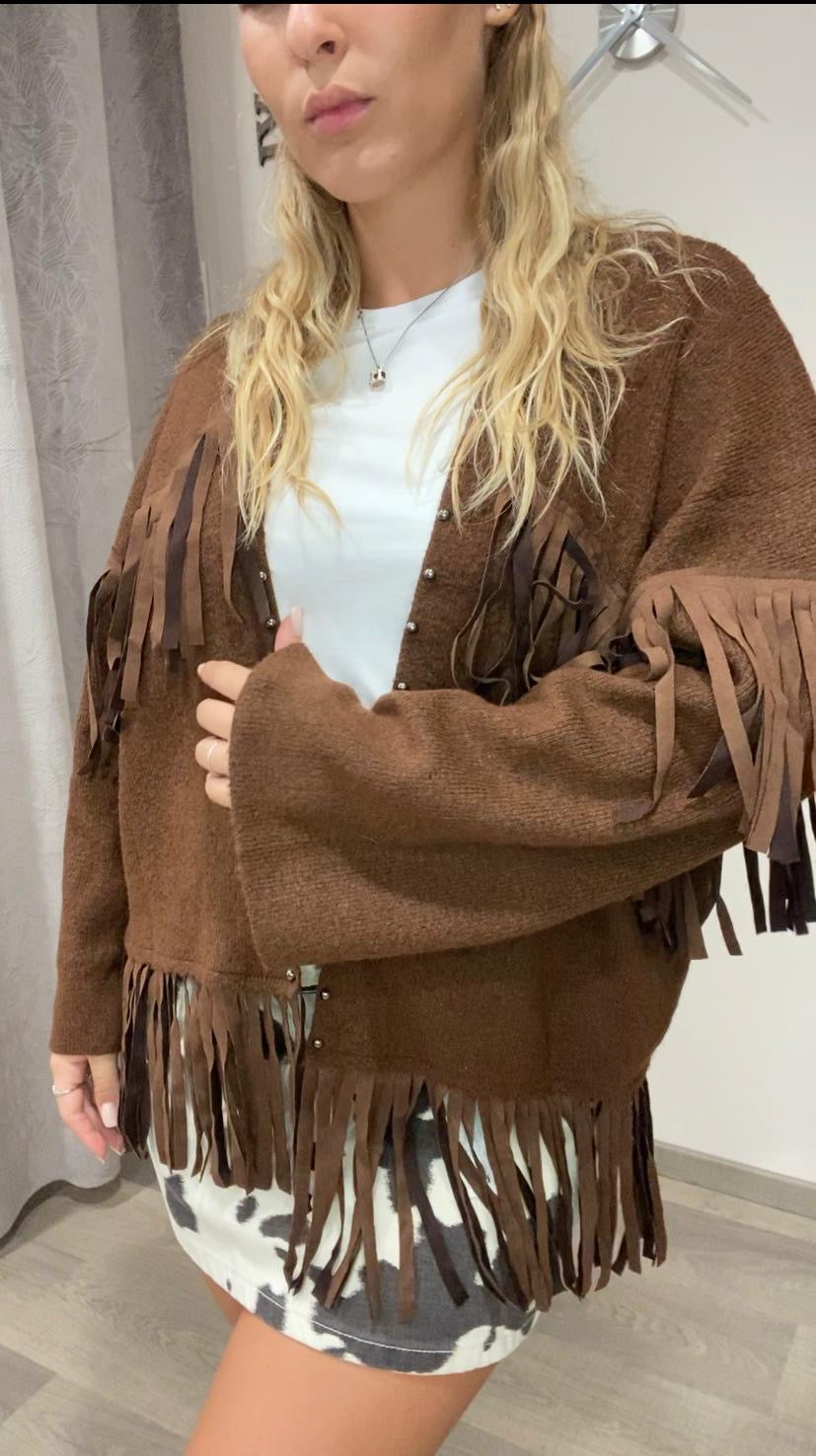 Cardigan Frange