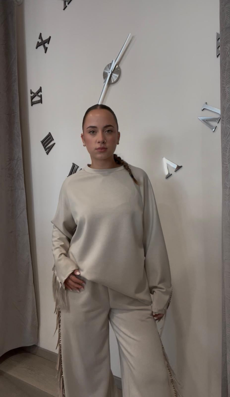 Coordinato tuta frange