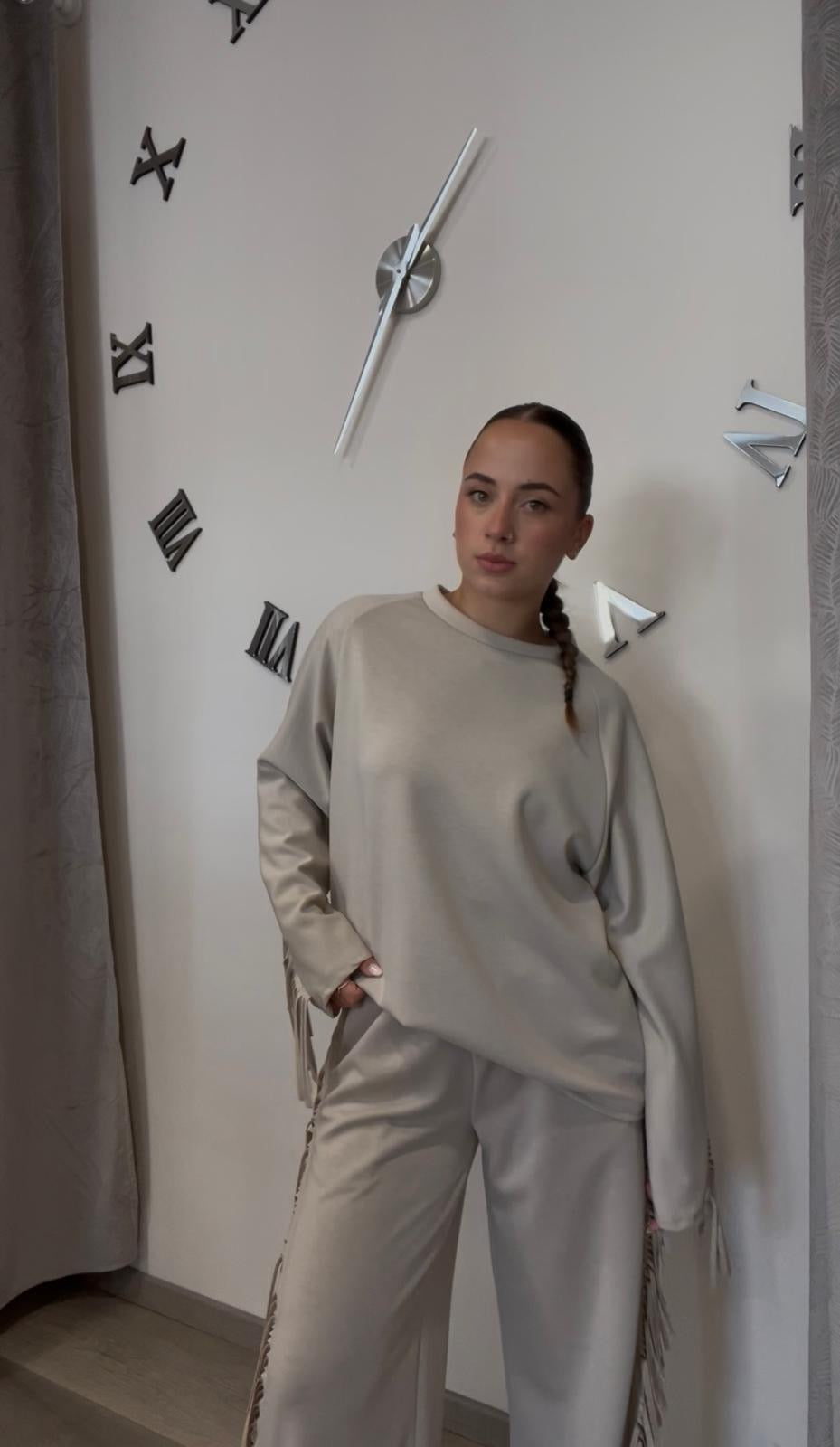 Coordinato tuta frange