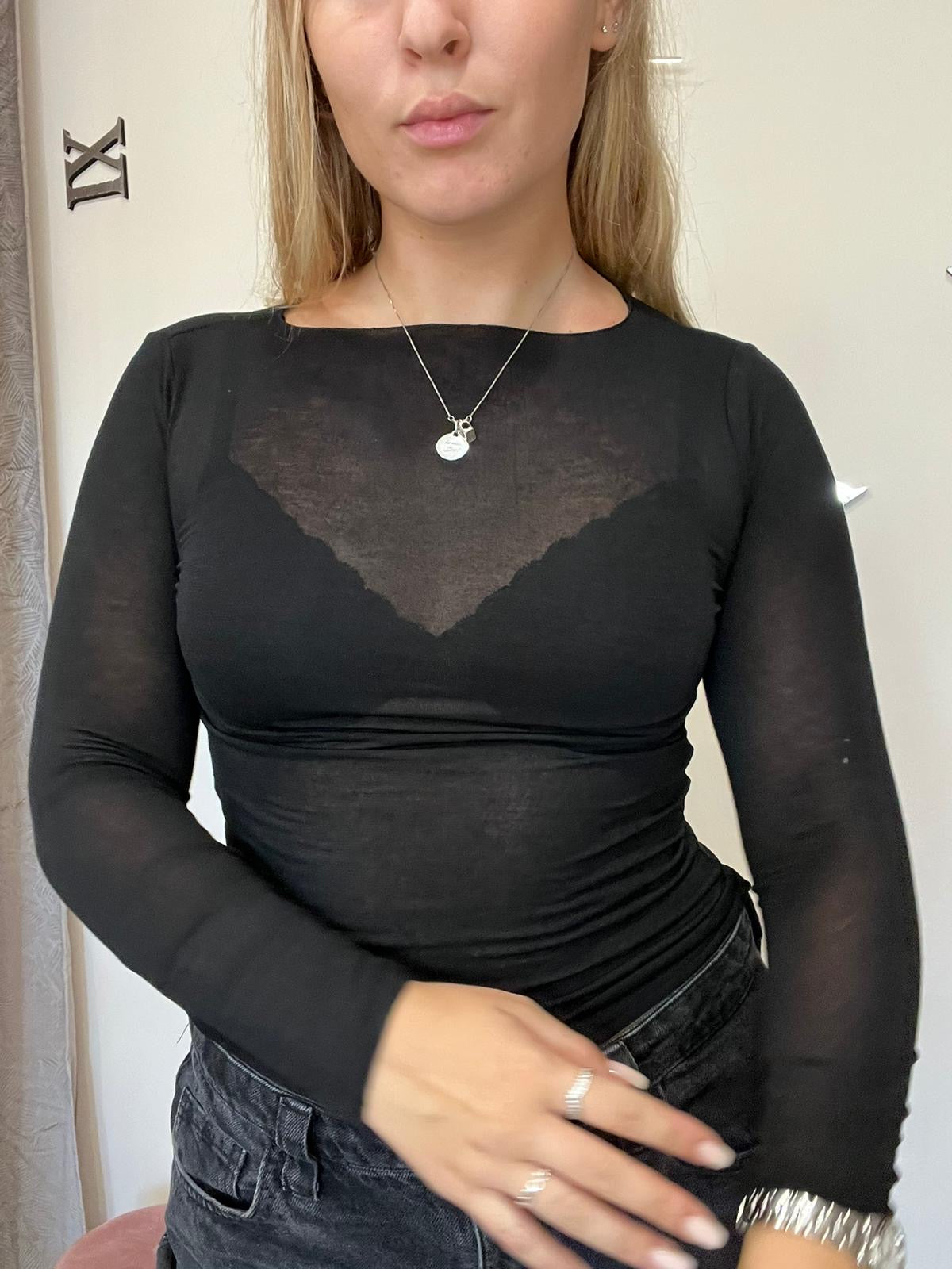 Maglia cashmere girocollo